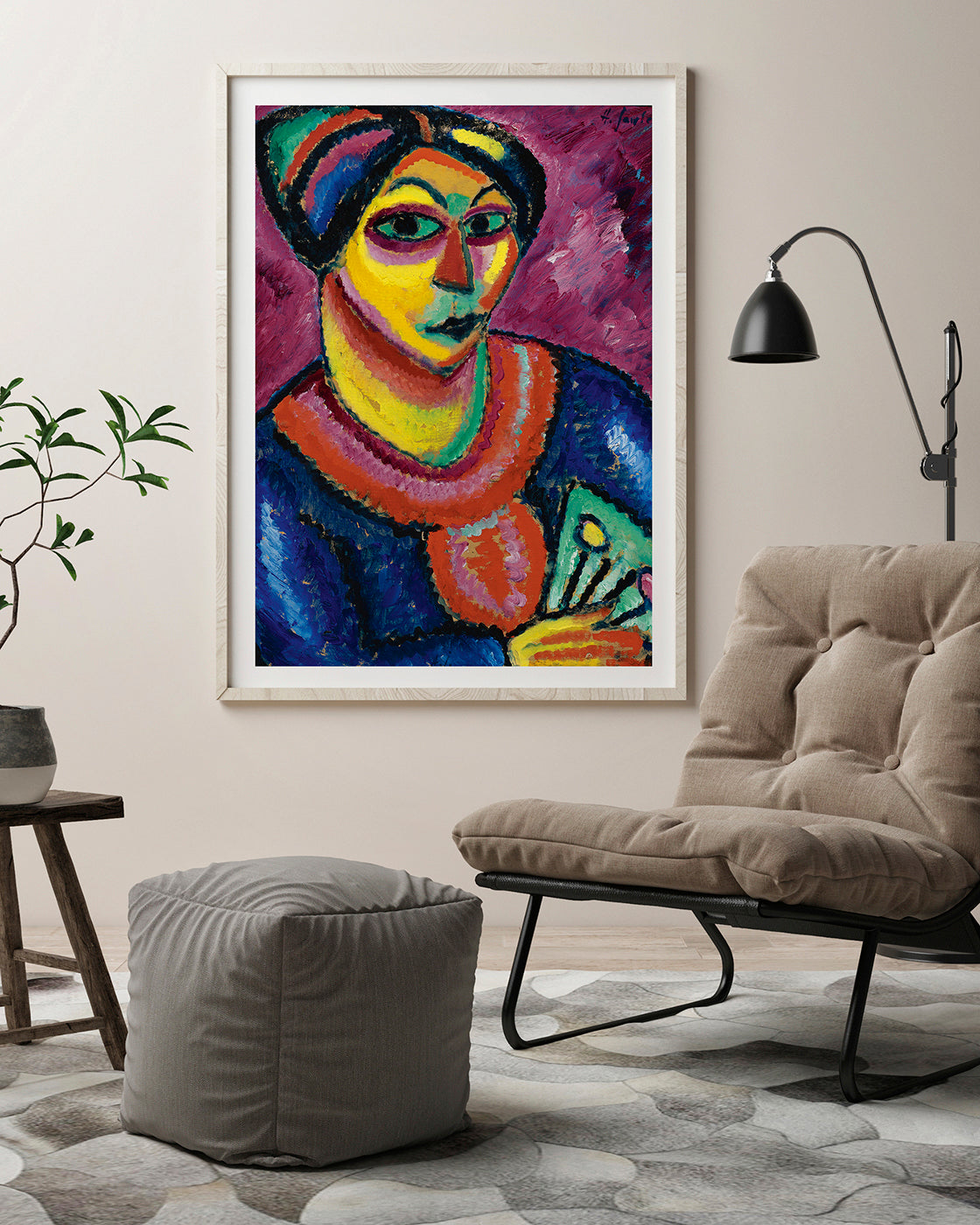 Alexej von Jawlensky - Frau mit grünem Fächer