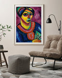 Alexej von Jawlensky - Frau mit grünem Fächer
