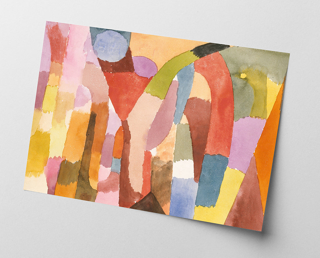 Paul Klee - Bewegung von gewölbten Räumen (1915)