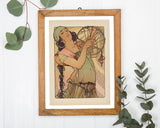 Alfons Mucha - Bohemian women with instrument