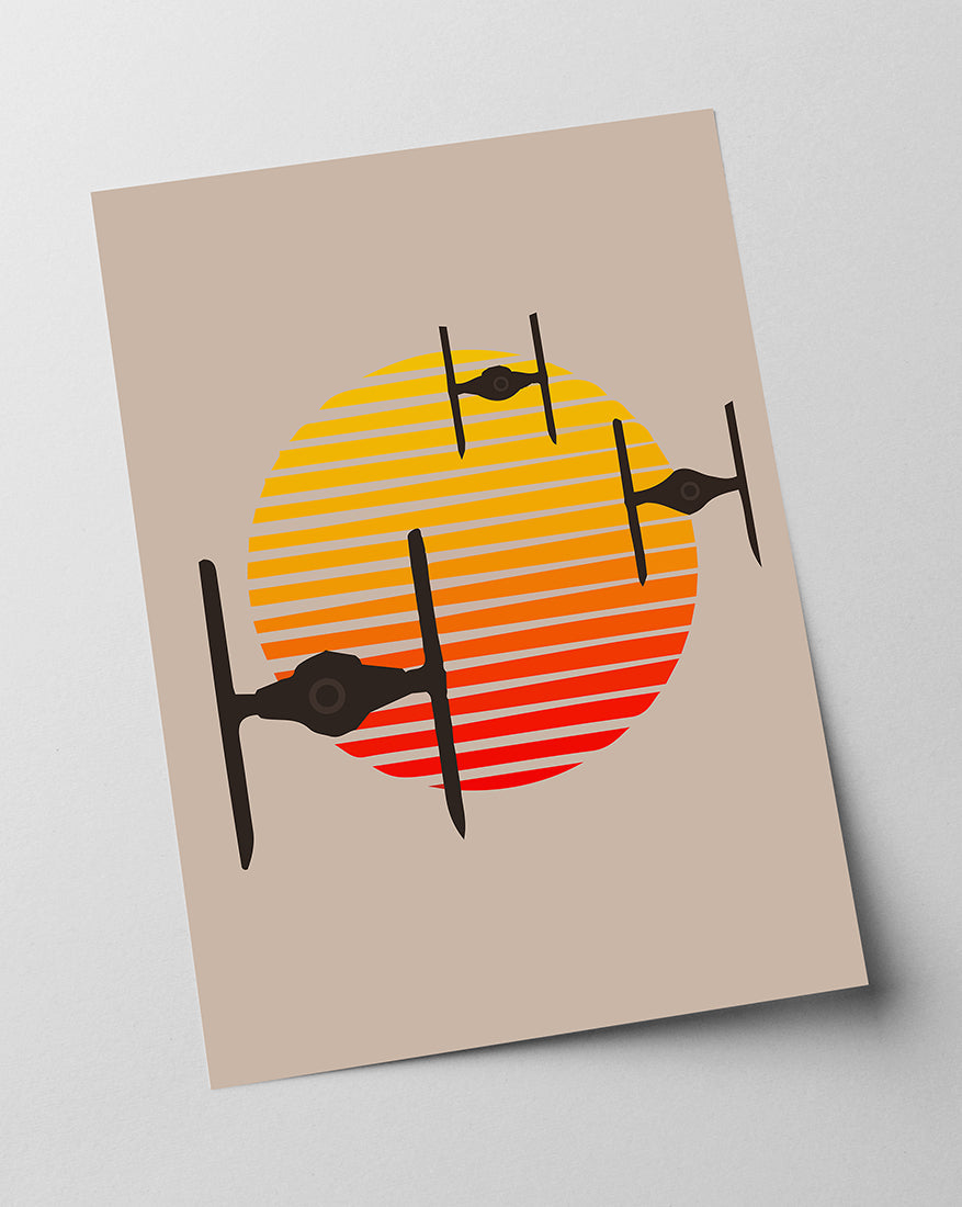 Star Wars Illustration - Sunset
