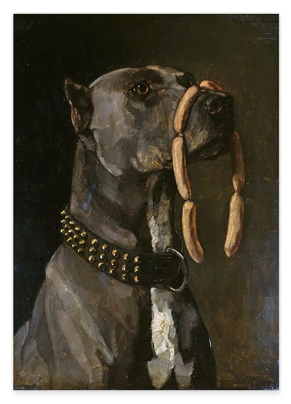 Wilhelm Trübner - Dogge mit Würsten Hover Image