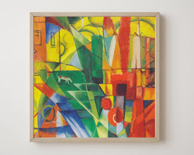 Franz Marc - Landschaft mit Haus, Hund und Rind (1914) Main Image