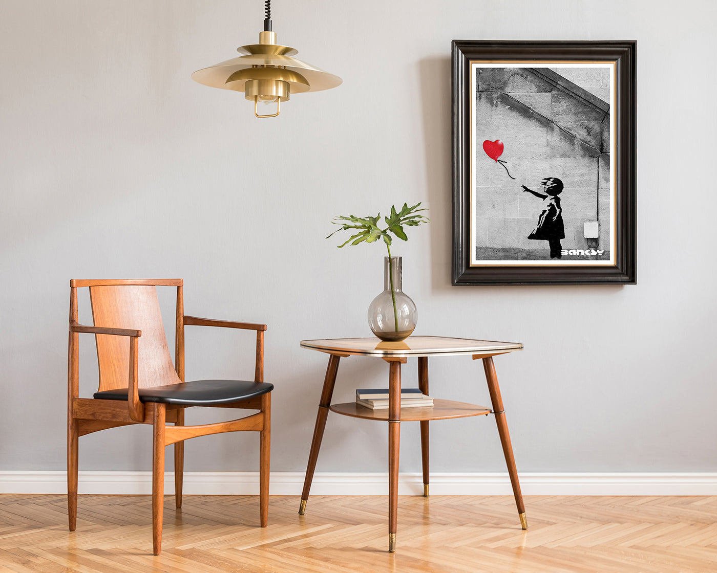 Banksy - Museum-Poster Mädchen mit Luftballon in Herzform - Street-Art II