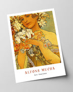 Alfons Mucha - Museum-Poster Frau mit Blumen I
