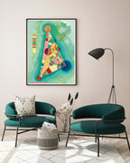 Wassily Kandinsky - Bunt im Dreieck (1927)