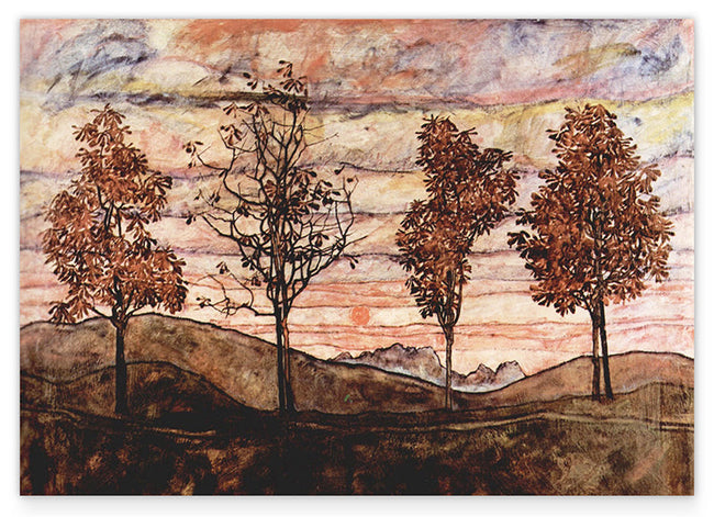 Egon Schiele - Vier Bäume Hover Image