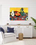 August Macke - Stillleben Still Life Hyacinths Carpet