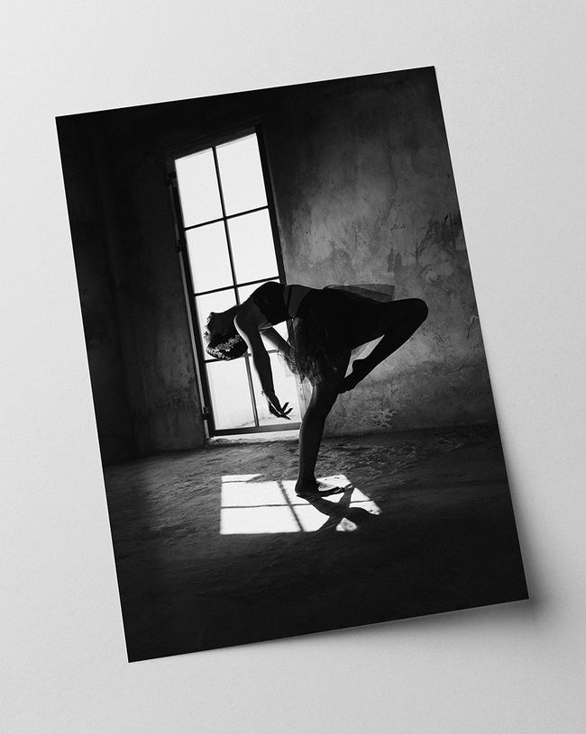 Ballettänzerin - Schwarz-Weiß Main Image