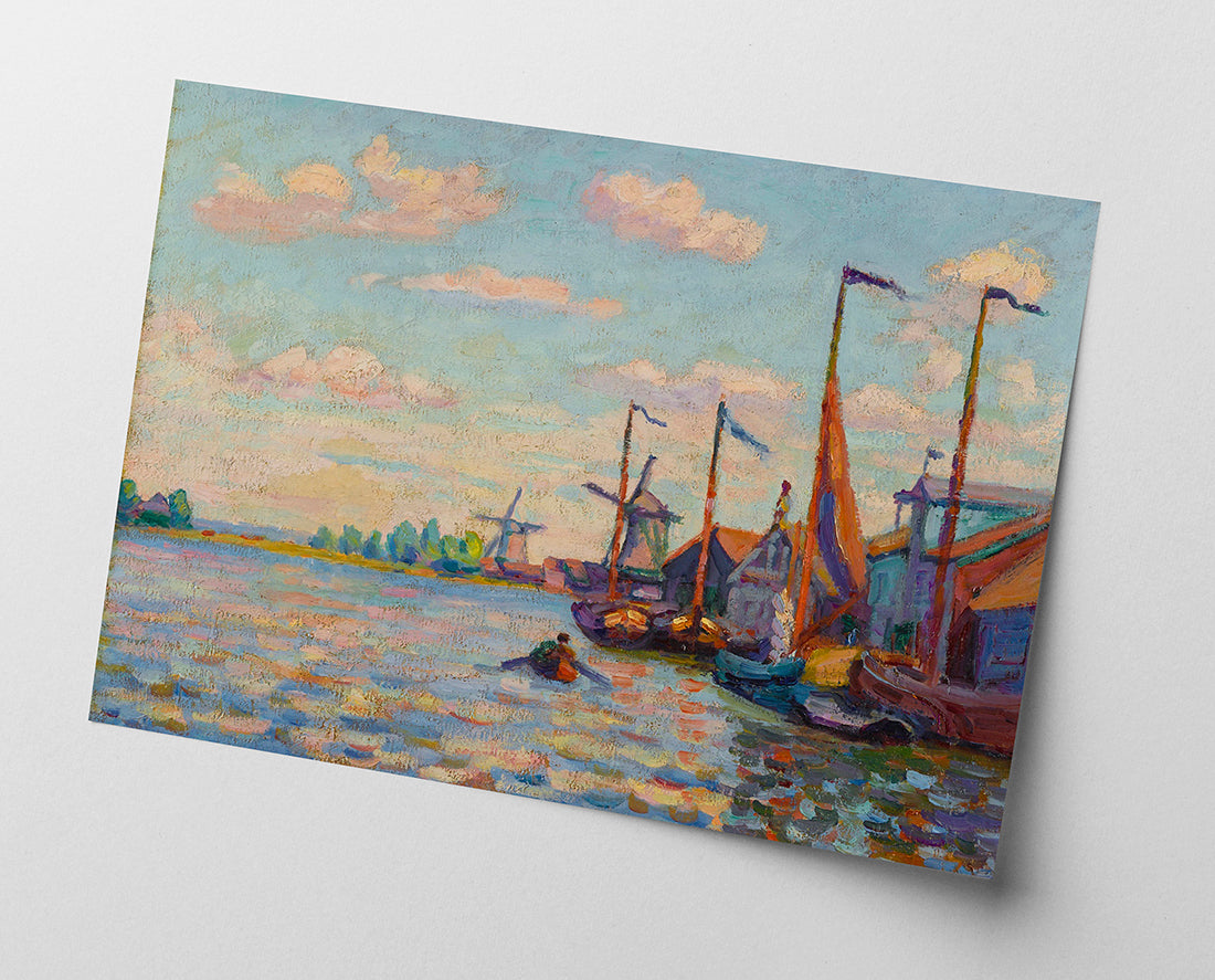 Amedeo Modigliani - Windmills on a Canal in Holland