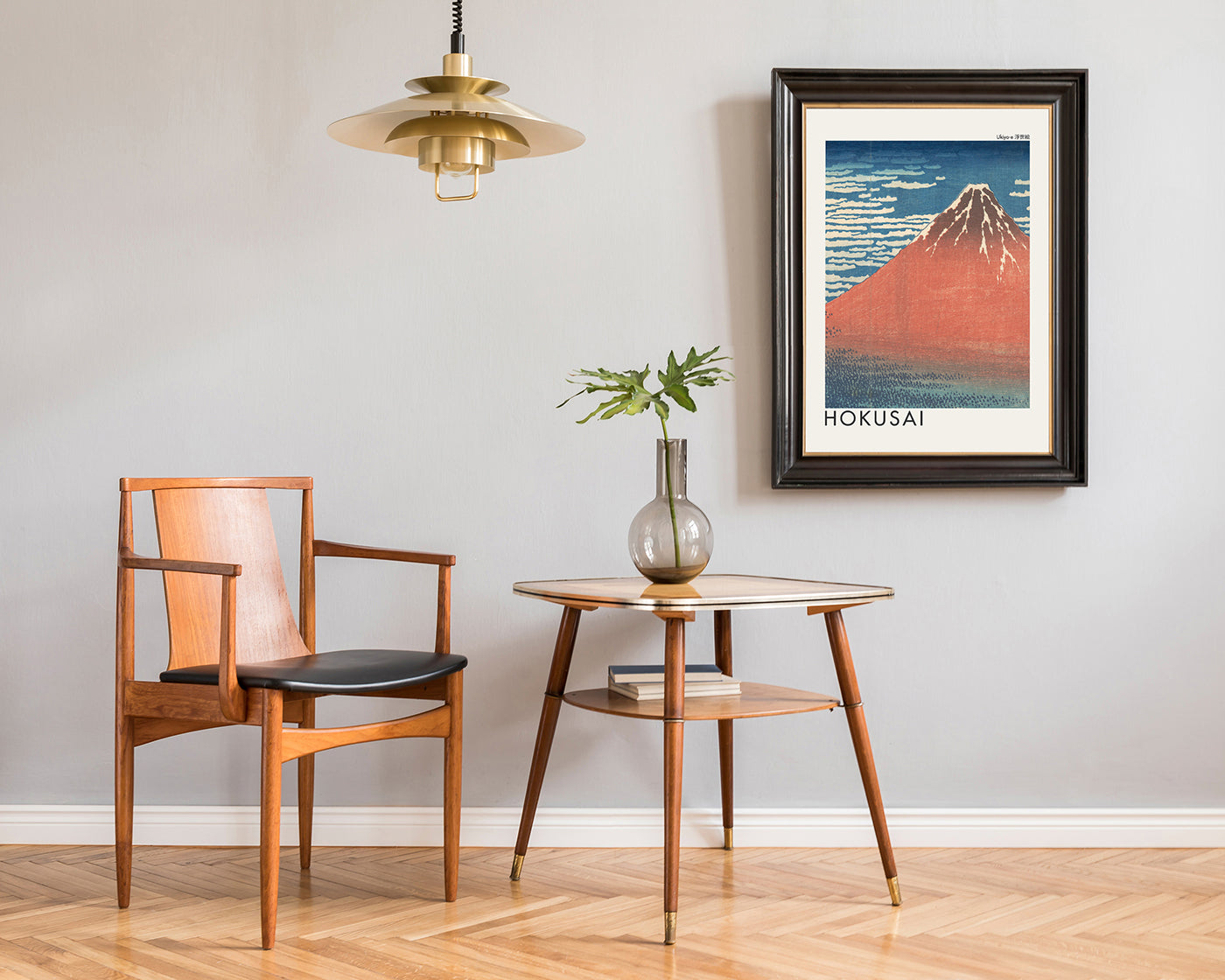 Katsushika Hokusai - Museum-Poster Südwind, klarer Himmel (Gaifū kaisei)