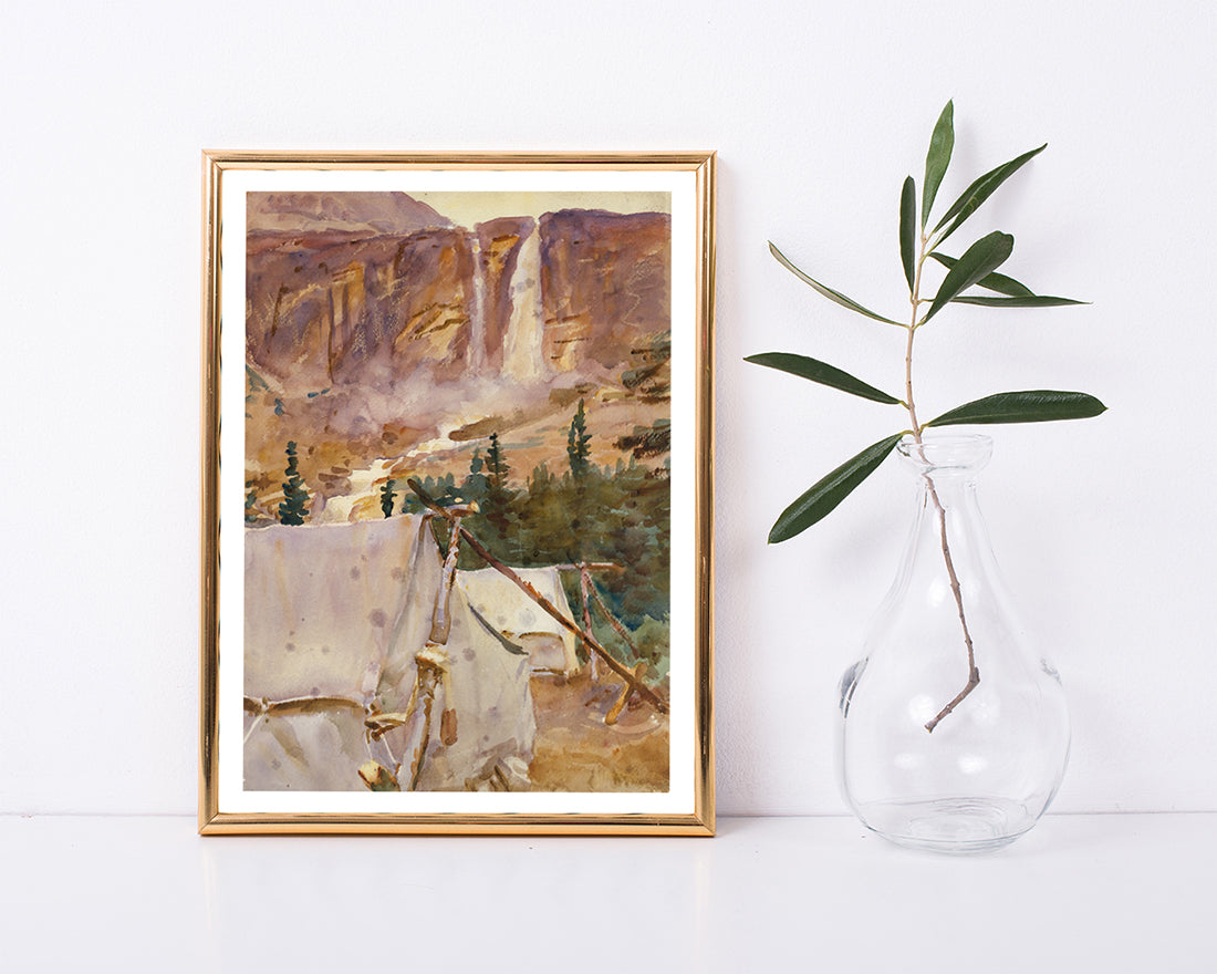 John Singer Sargent - Camp und Wasserfall