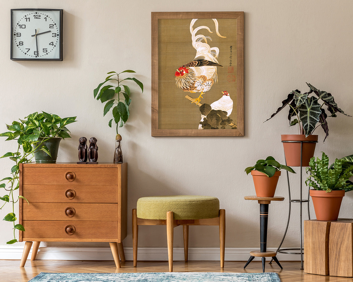 Itō Jakuchū - Hahn und Henne