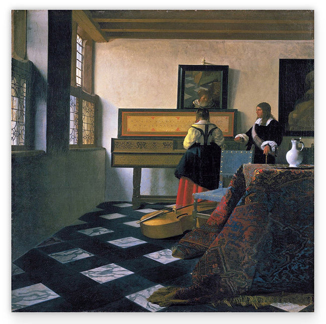 Jan Vermeer - Die Musikstunde (1662/1665) Hover Image