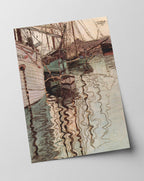 Egon Schiele - Segelschiffe im wellenbewegtem Wasser (Der Hafen von Triest)