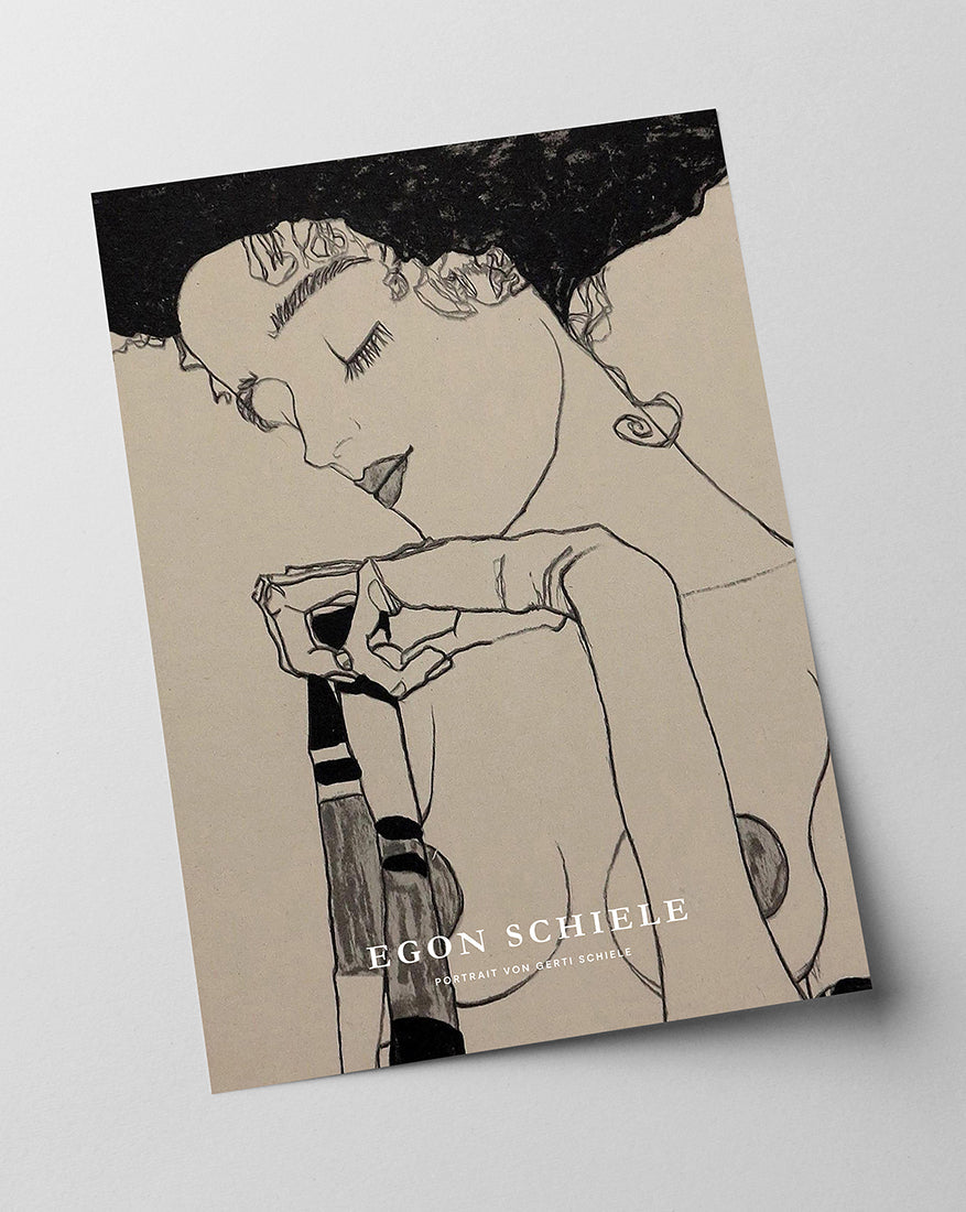 Egon Schiele - Museum-Poster II Portrait von Gerti Schiele