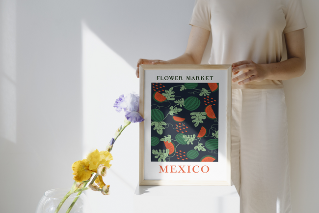 Mexico Flower Market Poster Hover Image