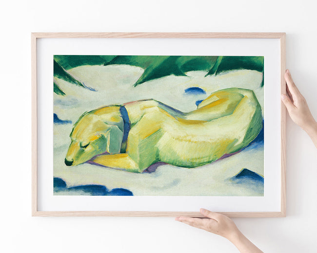 Franz Marc - Liegender Hund im Schnee (191011) Main Image
