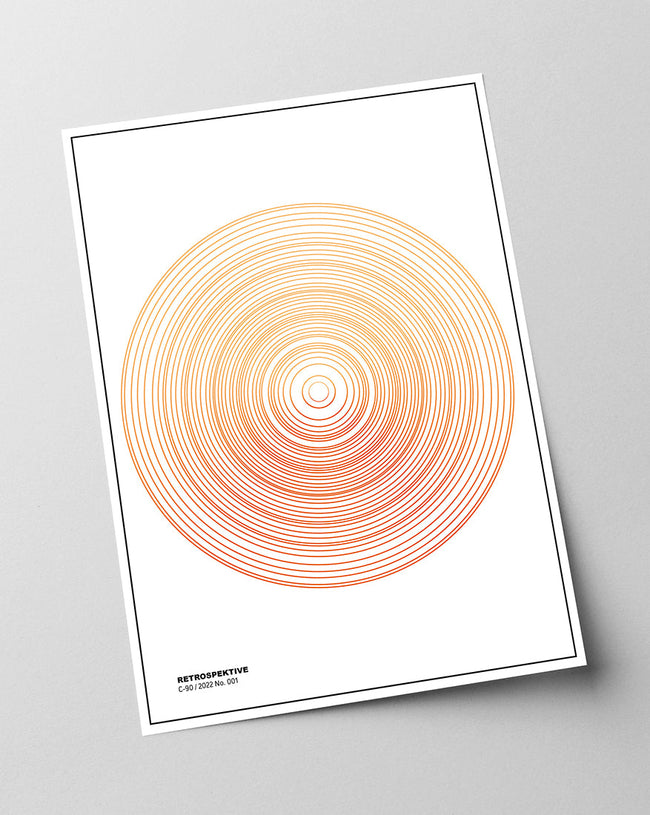 Retrospektive - No. 001 - Kreise in Orange Main Image