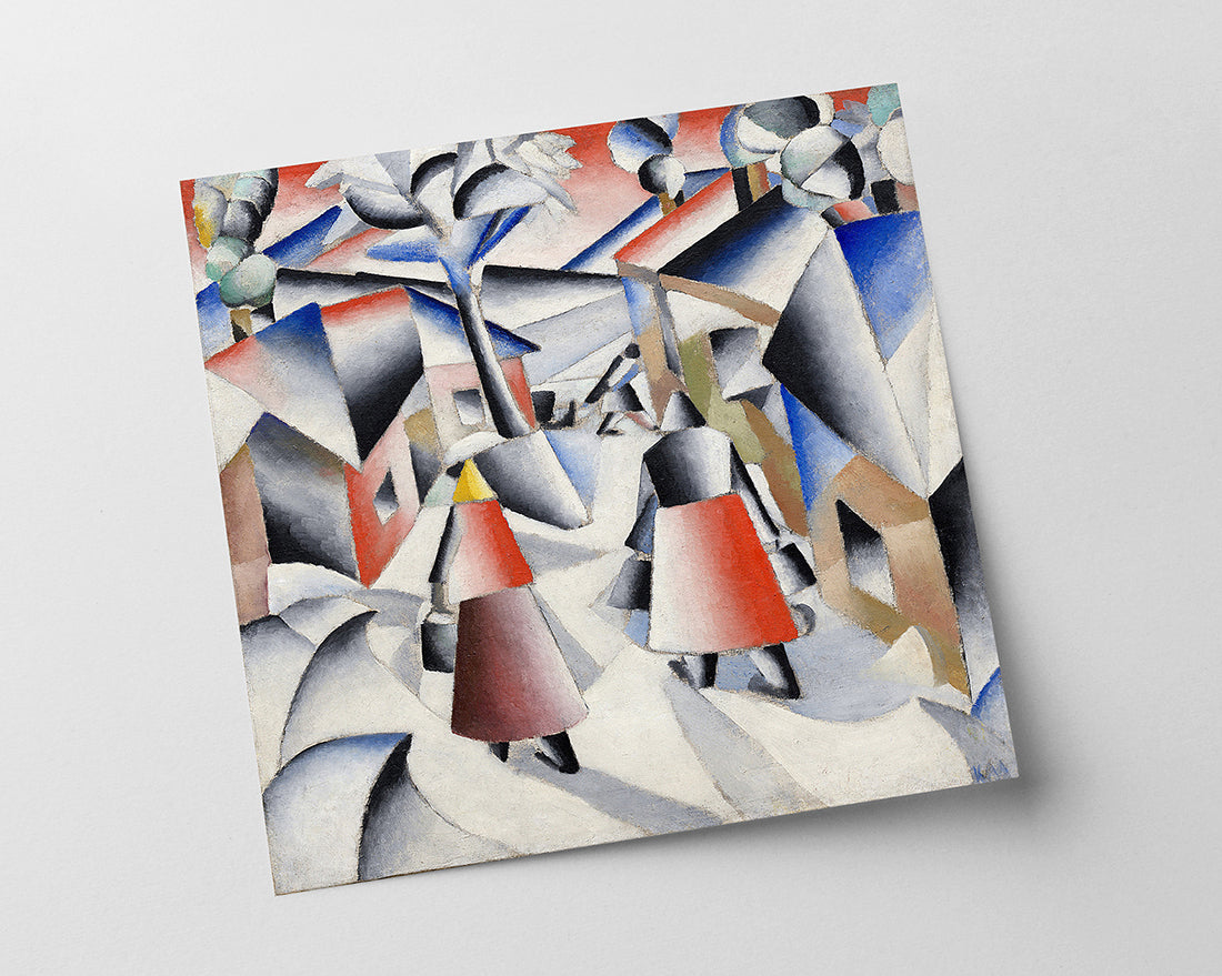 Kazimir Malevich - Morgen im Dorf nach Schneesturm