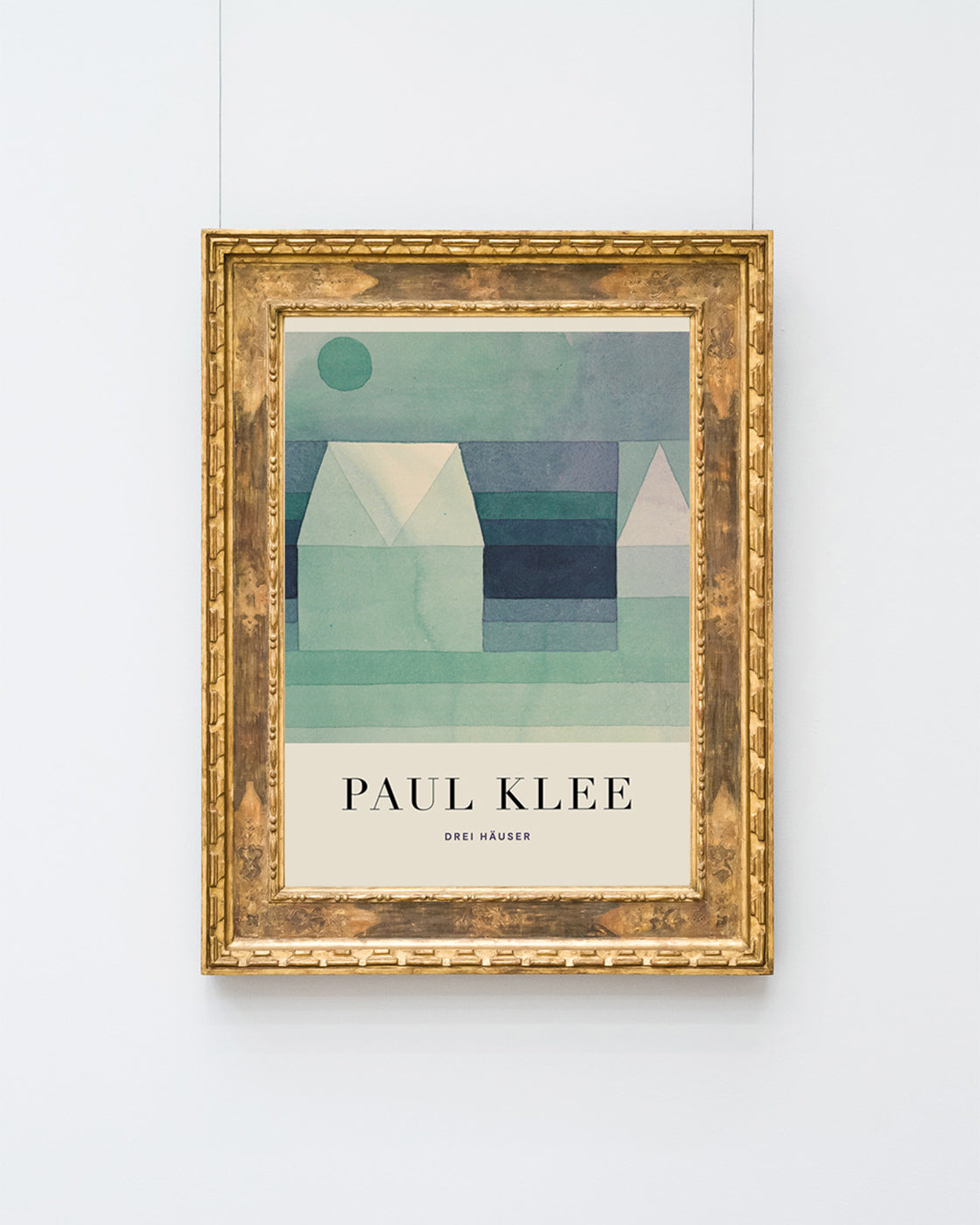 Paul Klee - Museum-Poster Drei Häuser