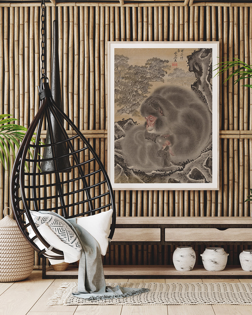 Kawanabe Kyōsai (Japanisch, 1831-1889) - Affen