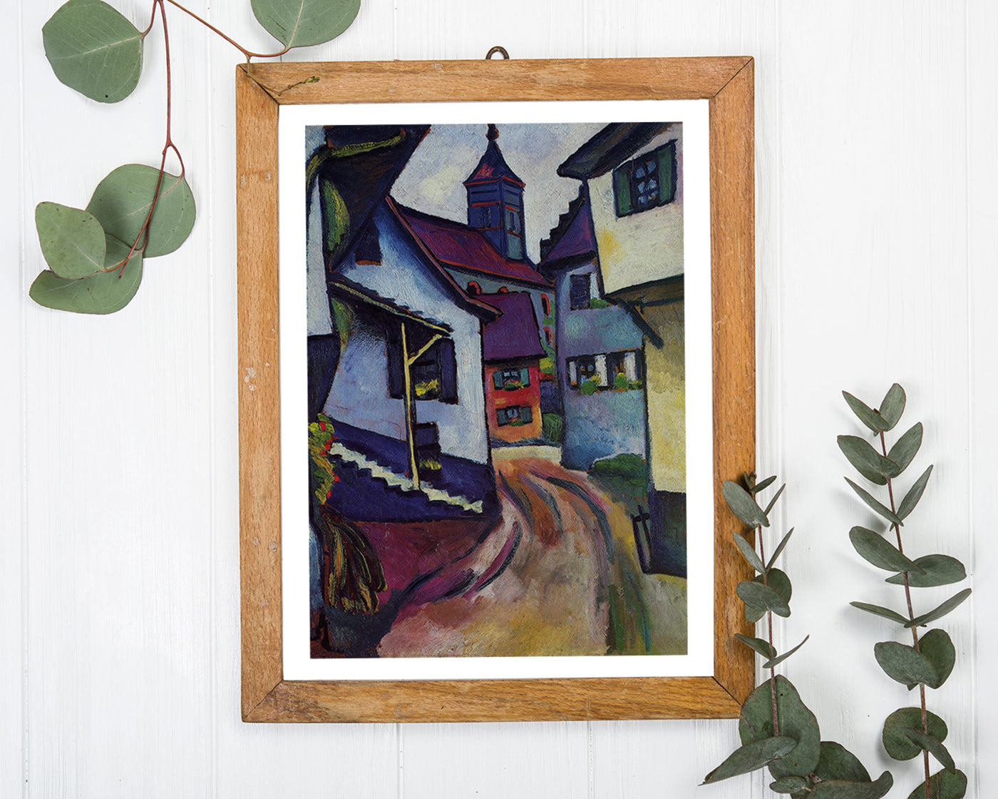 August Macke - Straße mit Kirche in Kandern