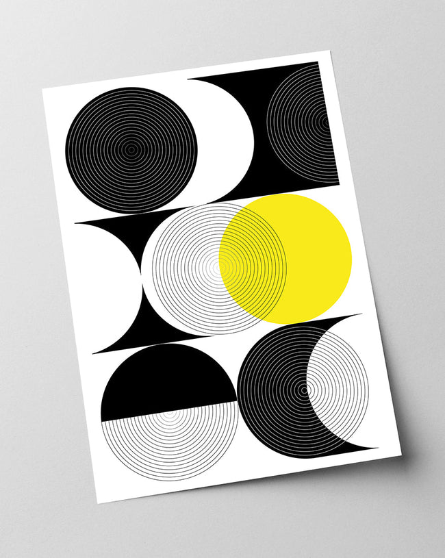 Kreise in verschiedenen Varianten - Gelb Main Image