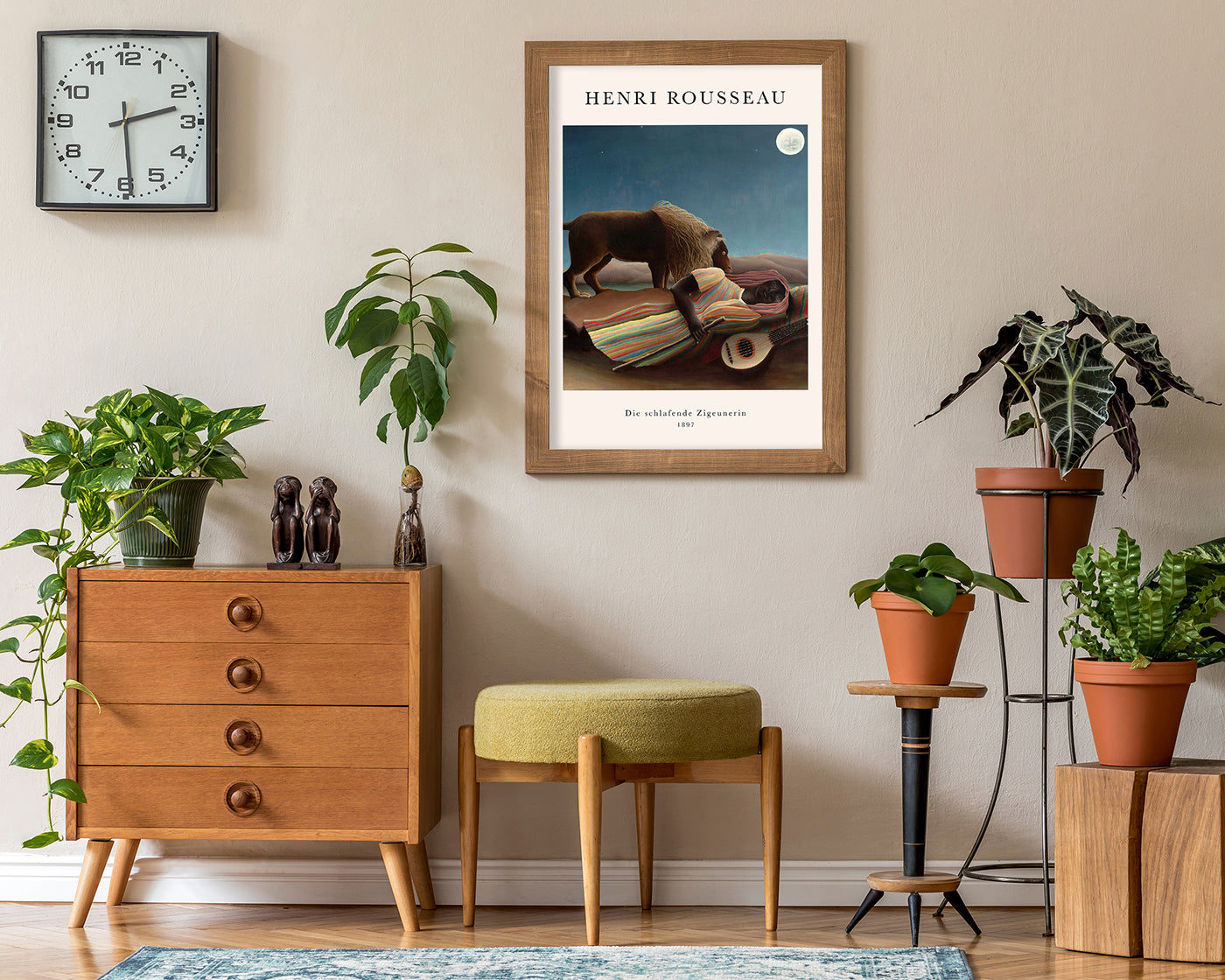 Henri Rousseau - Museum-Poster La Bohémienne endormie