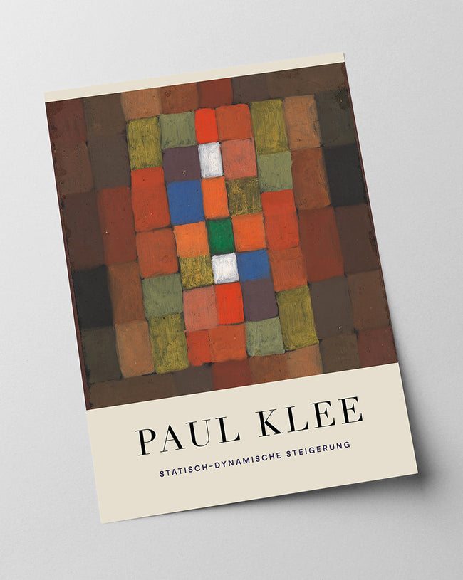 Paul Klee - Museum-Poster Statisch-Dynamische Steigerung Main Image