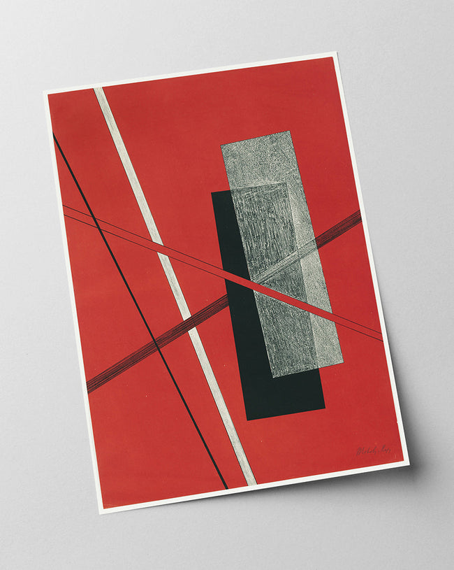 László Moholy Nagy - Abstrakte Szene in rot Main Image