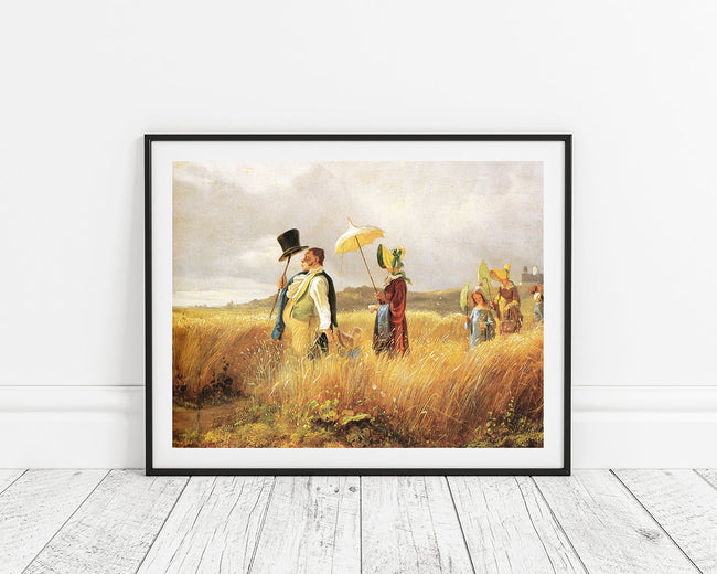 Carl Spitzweg - Sonntagsspaziergang Main Image