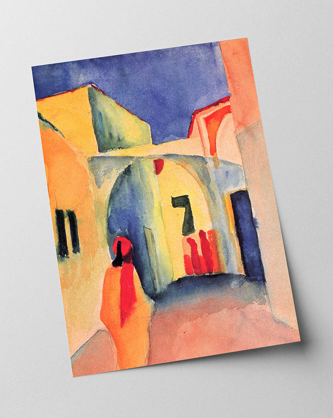 August Macke - Blick auf eine Allee in Tunis Main Image