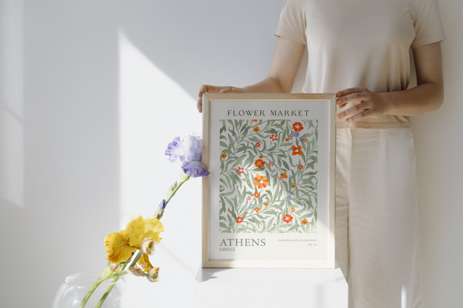 Athens Flower Market Poster Hover Image
