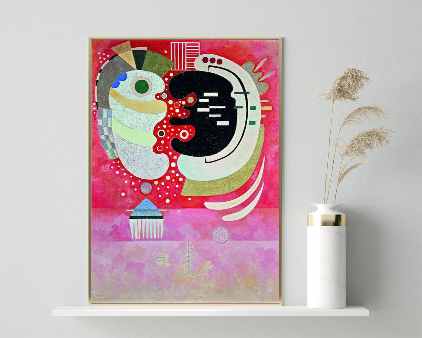 Wassily Kandinsky - Zwischen Zweien (1934)