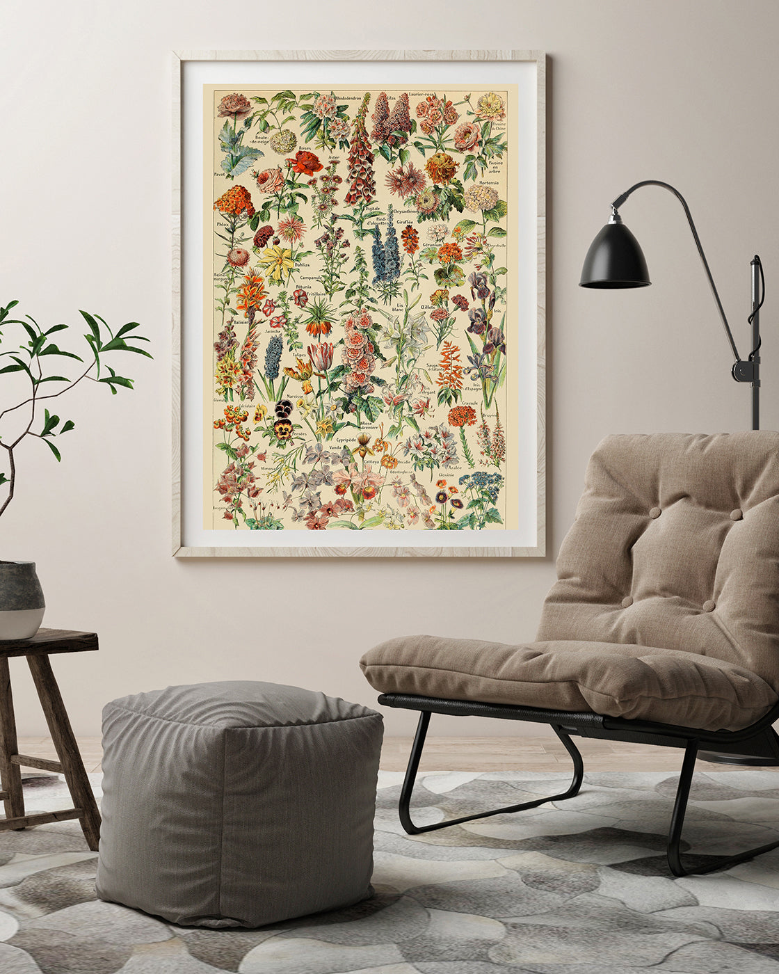 Adolphe Philippe Millot - Vintage Blumen-Übersicht