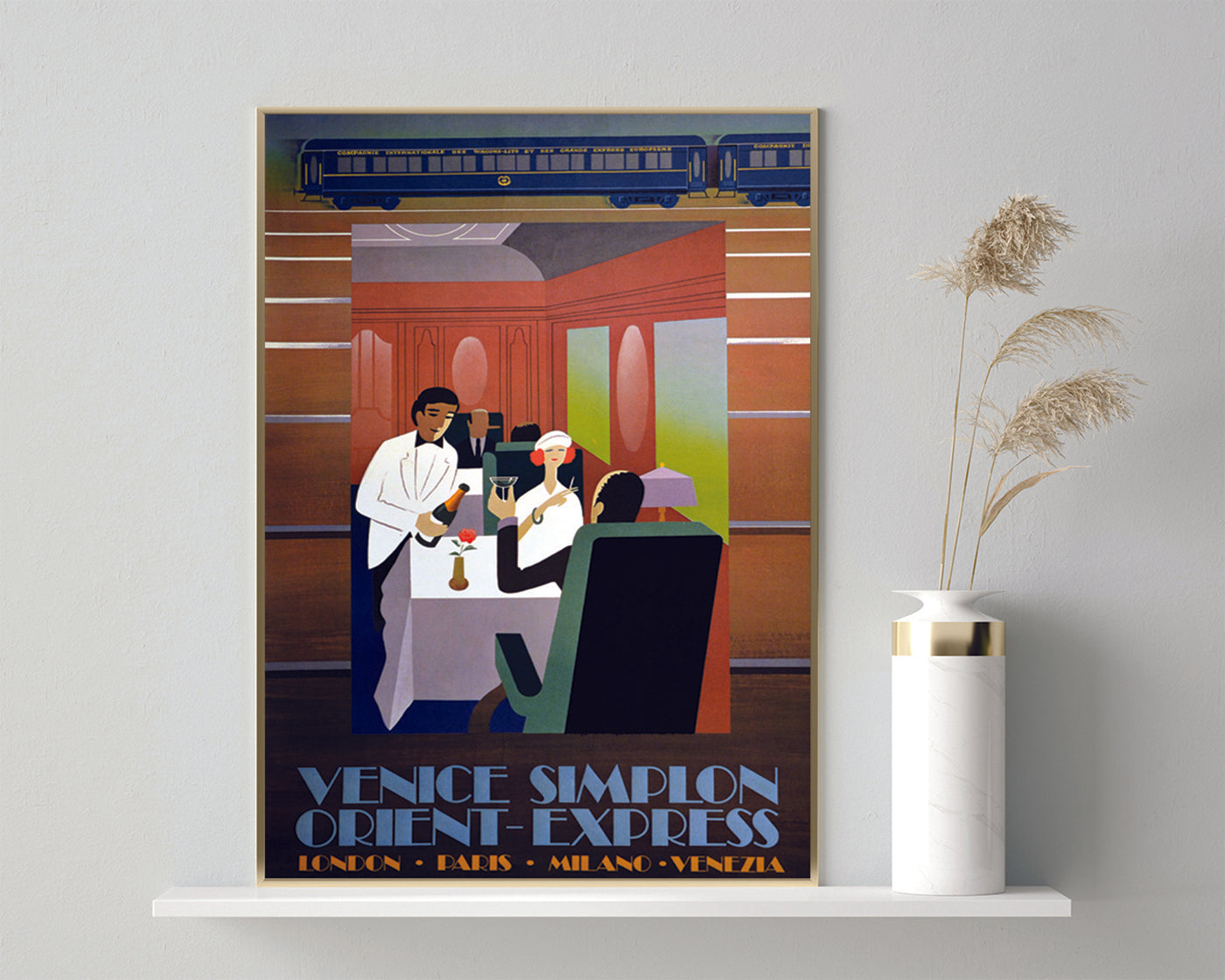 Pierre Fix-Masseau - Art Deco Werbeplakat - Orient-Express