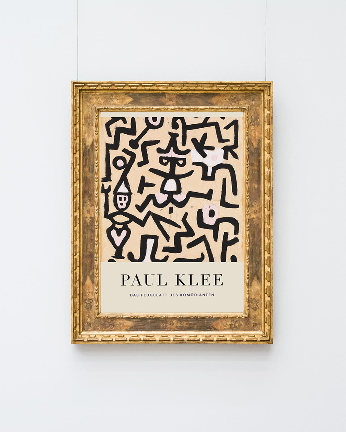 Paul Klee - Museum-Poster Das Flugblatt des Komödianten