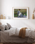 Claude Monet - Camille Monet und ein Kind im Garten des Künstlers in Argenteuil