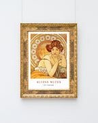 Alfons Mucha - Museum-Poster Sitzende Frau I - Art déco