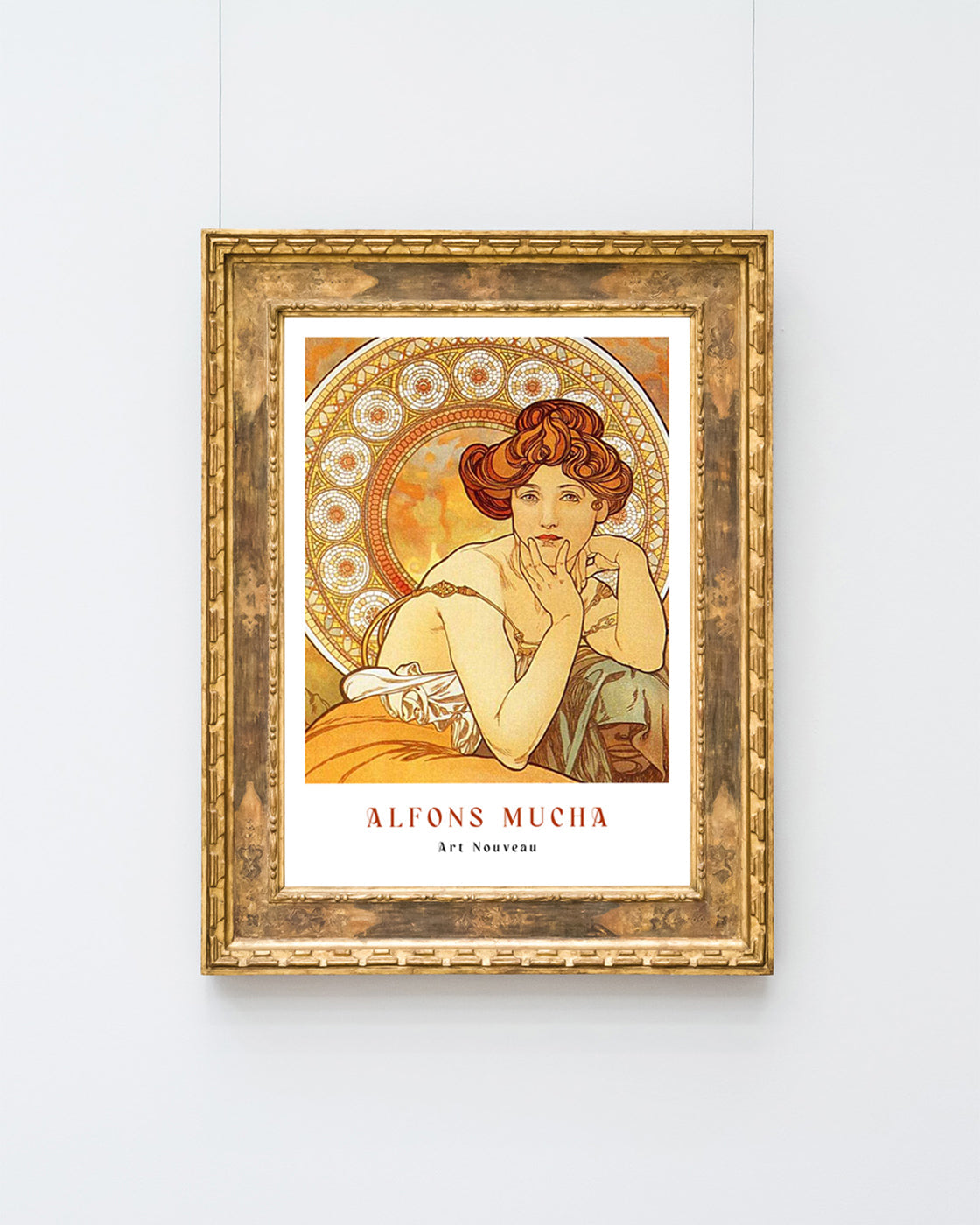 Alfons Mucha - Museum-Poster Sitzende Frau I - Art déco