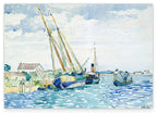 Henri-Edmond-Kreuz - Marine Szene (Boote in der Nähe von Venedig)