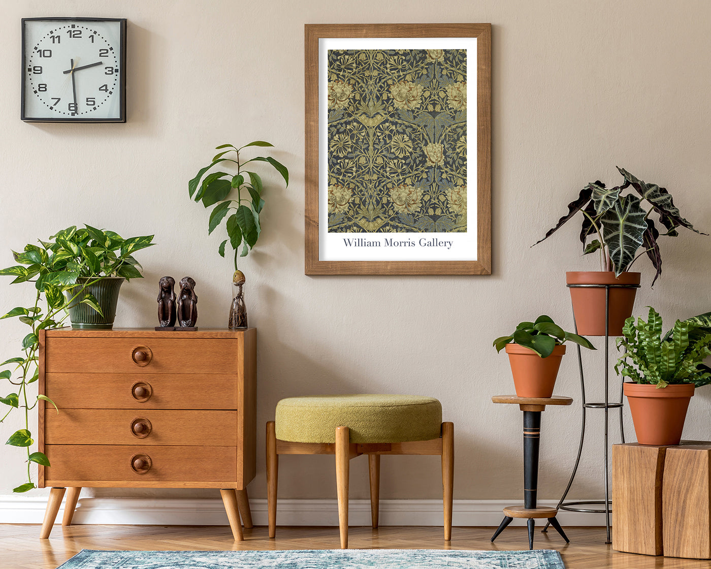 William Morris Jagd - Museum-Poster Rosenmuster