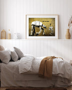 Banksy - AT-ST und AT-AT Star Wars I am your father Ich bin dein Vater