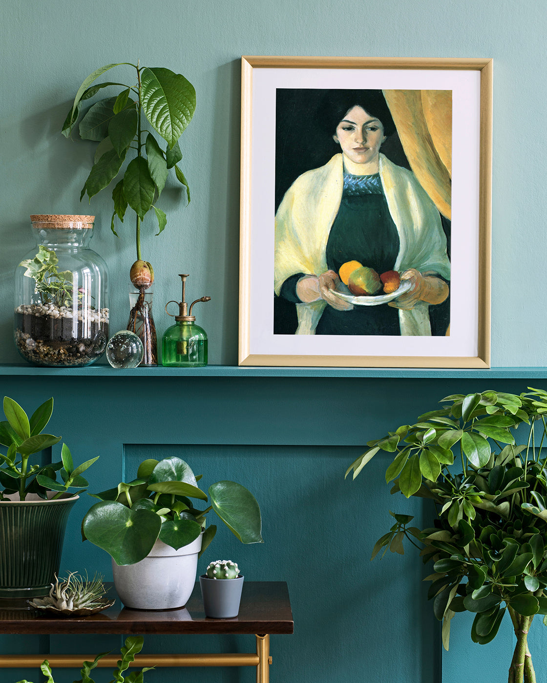 August Macke - Frau des Künstlers mit Äpfeln