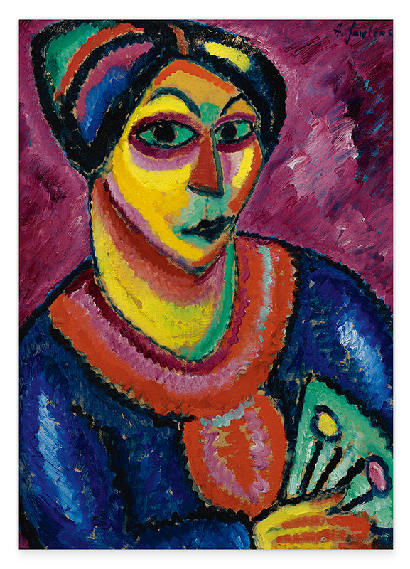 Alexej von Jawlensky - Frau mit grünem Fächer Hover Image