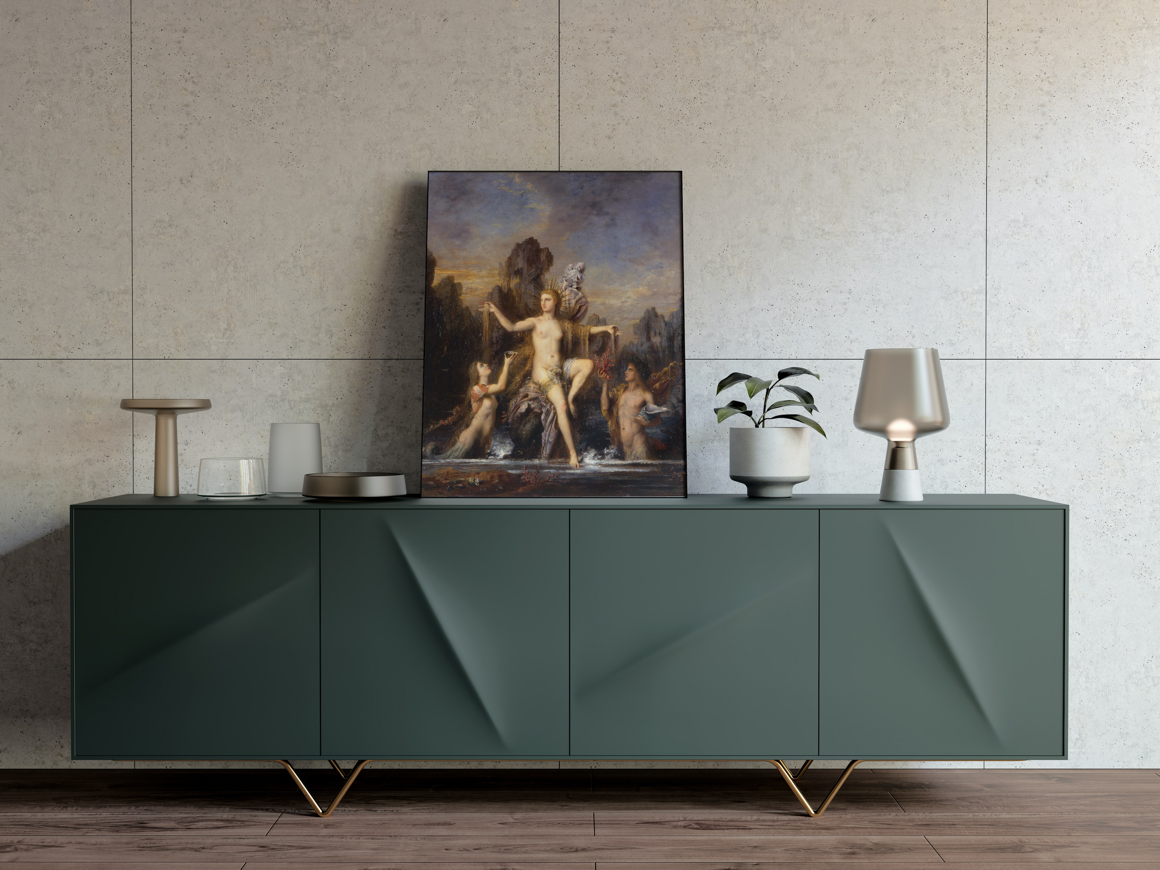 GUSTAVE MOREAU, 1866 - Die aus dem Meer aufsteigende Venus