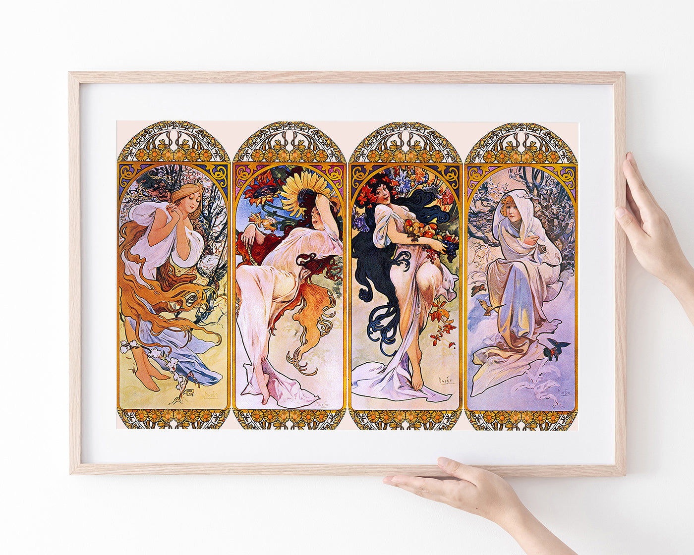 Alfons Mucha - Vier Jahreszeiten