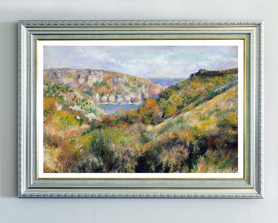 Auguste Renoir - Hügel um die Bucht von Moulin Huet, Guernsey