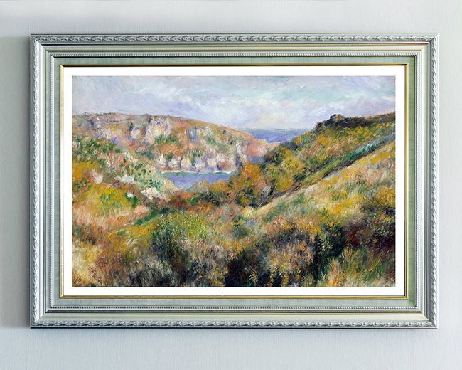 Auguste Renoir - Hügel um die Bucht von Moulin Huet, Guernsey Main Image